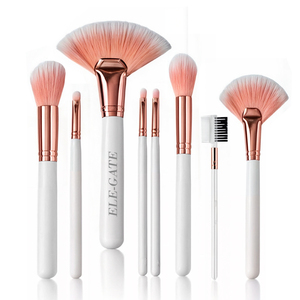 Juego de 8 Brochas de Maquillaje de Pelo Sintético Súper Suave, Incluye Brochas para Pestañas, Cejas y Rostro, con Brocha para Difuminar - Product Image 2