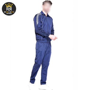 ชุดวอร์มผ้านุ่มสบายสำหรับผู้ชายชุดวิ่งออกกำลังกายสีฟ้าระบายอากาศได้ดี - Product Image 5