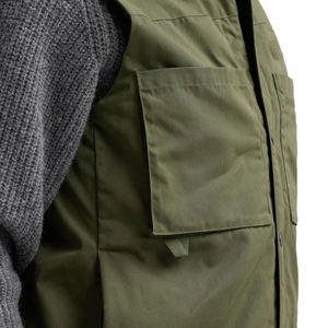 Chaleco de trabajo ligero de camuflaje de alta calidad para hombre, chaqueta esencial hecha en algodón con logotipo personalizado, venta al por mayor - Product Image 3