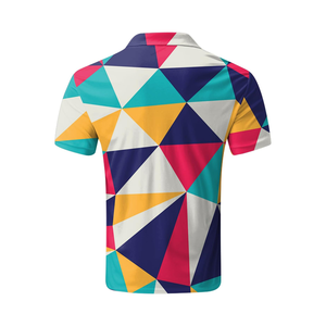 Golf décontracté de haute qualité pour hommes pour polos conception d'impression 3D personnalisée à manches courtes coupe régulière sport fabriqué à partir de matériaux durables - Product Image 2