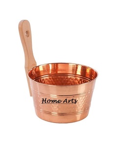 Tazón de goteo de cobre de forma redonda de diseño atractivo con cadena de oro Tazón de la más alta calidad para accesorios de sauna - Product Image 2