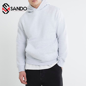 Jersey de lana para hombre de talla grande de alta calidad Unisex, Sudadera con capucha de algodón ligero, estampado de soplo 3D, bordado de logotipo personalizado - Product Image 1