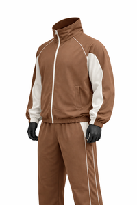 Men’s Windbreaker Tracksuit Set Lightweight <b>Zip</b> <b>Up</b> <b>Jacket</b> & Pants Color Block Windproof Sportswear Custom Logo OEM Wholesale - Product Image 4