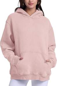 Sudaderas con capucha de lavado ácido informales de invierno para hombre, Color sólido, ajuste Regular, forro polar de algodón 100%, transpirable, diseño de bolsillo ecológico - Product Image 3