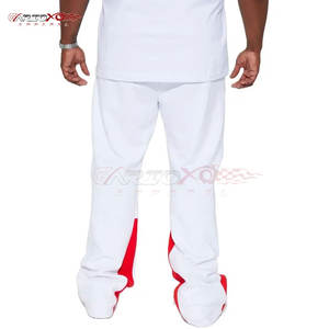 กางเกงวอร์มปลายบานสำหรับผู้ชายทรงโอเวอร์ไซส์และผ้าฝ้ายหนาสำหรับฤดูใบไม้ร่วง - Product Image 3