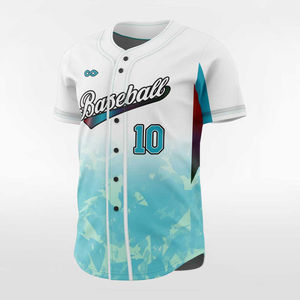 Las mejores ofertas Jersey de béisbol con el último diseño Precio de fábrica Impresión por sublimación digital Jersey de béisbol de tela transpirable - Product Image 4