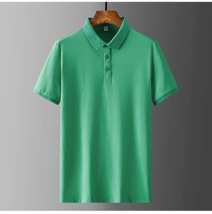 เสื้อโปโลสำหรับใส่ทำงานสำหรับผู้ชายและผู้หญิงเสื้อกอล์ฟคอตตอนผ้าไหมปักโลโก้แบบลำลอง - Product Image 4