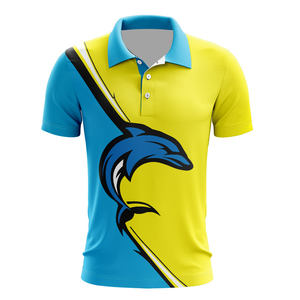 Polo de golf floral sublimado impreso con logotipo personalizado OEM 100% poliéster de secado rápido rendimiento ropa de golf polos - Product Image 3