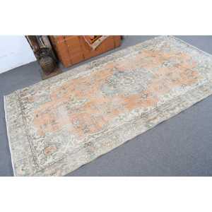 พรมขนาด 4.6x8.9 ฟุต, พรมตุรกีโบราณ, พรมขนสัตว์สีส้มล้วน - Product Image 2