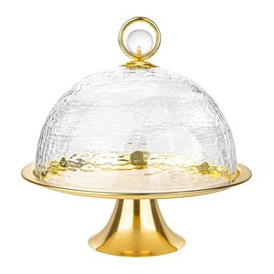 Base para Pastel de Metal con Cúpula de Vidrio Diseñada para Realzar la Apariencia de Pasteles de Cumpleaños, Bodas y Celebraciones - Product Image 6
