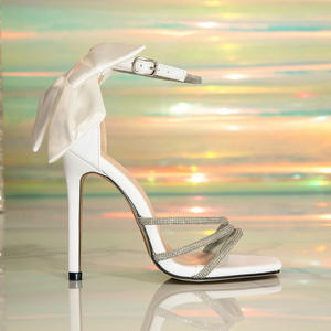 รองเท้าส้นสูงประดับโบว์เพชร สไตล์ยุโรปและอเมริกา สำหรับผู้หญิง แฟชั่นทันสมัยและเซ็กซี่ - Product Image 5