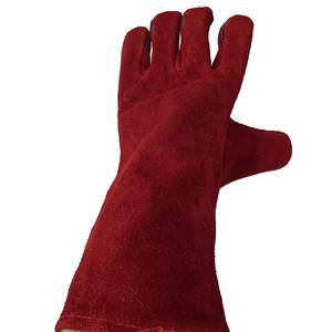 Gants de soudage en cuir résistant à la chaleur, antidérapants, antistatiques, résistants aux déchirures, 11 oz, gants de sécurité ménagers - Product Image 3