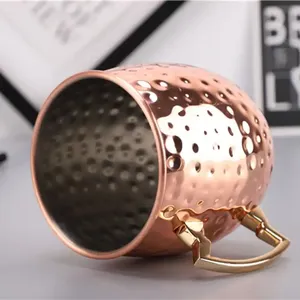 Taza de cobre puro 100%, tazas de cerámica con logotipo personalizado de excelente calidad para accesorios de cocina, restaurantes, cantidad a granel para Navidad - Product Image 5