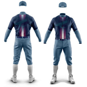 Maillot de Baseball de haute qualité pour hommes uniforme de Baseball maillot de Baseball entièrement Sublimation avec Logo et Design personnalisés à vendre - Product Image 2