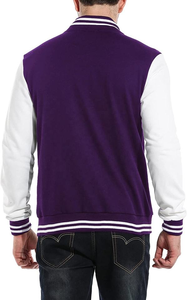 แจ็คเก็ตวาร์ซิตี้แบบกำหนดเองสำหรับผู้ชาย แจ็คเก็ตสตรีทแวร์ขนาดใหญ่ ปักลายเชนิลล์ ขายส่ง - Product Image 5