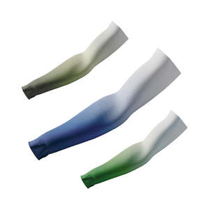 Manchons de bras unisexes en spandex/polyester, anti-UV, sans couture, séchage rapide, pour l'été, avec logo personnalisé, pour le basketball, les chaussettes de cyclisme - Product Image 4