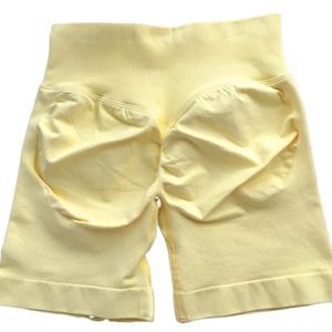 กางเกงขาสั้นสำหรับเล่นฟิตเนสเอวต่ำกางเกงวิ่งขาสั้นผ้าโพลีเอสเตอร์95% 5% ไร้ตะเข็บผ้าสแปนเด็กซ์ทันสมัย - Product Image 5