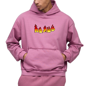 Nueva moda personalizada Sudadera con capucha para Hombres Nuevo diseño Unisex Color sólido peso pesado ropa de calle de gran tamaño sudaderas con capucha para hombres - Product Image 2