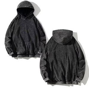 <b>Oodies</b> OEM High Quality Heavyweight Men 100% Cotton Plain Wholesale Oversized Custom Logo Hoodies - Product Image 5
