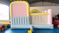 Prix d'usine Nouvelle structure gonflable avec toboggan en PVC, dimensions 3x4x2.6m, pour usage extérieur, logo personnalisé, centre de jeux pour enfants