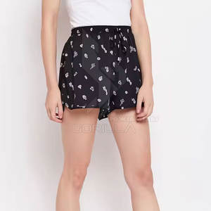 กางเกงขาสั้นชายหาดเอวสูงสำหรับผู้หญิง แห้งเร็ว ระบายอากาศได้ดี เป็นมิตรกับสิ่งแวดล้อม ผ้าฝ้าย 100% สีและขนาดปรับแต่งได้ S-4XL สำหรับว่ายน้ำในฤดูร้อน - Product Image 2