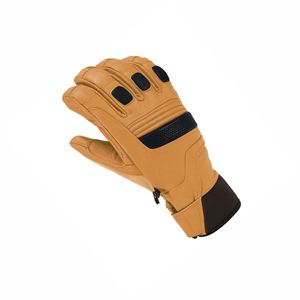 Gants de ski en cuir imperméables, isolés, coupe-vent, respirants, avec technologie tactile, sangle de poignet réglable, hiver - Product Image 5