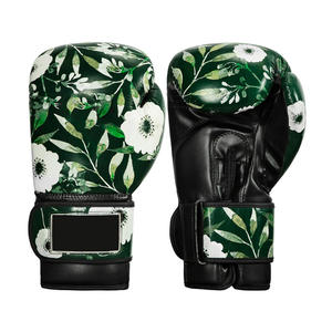 Meilleure vente de gants de boxe imprimés pour hommes personnalisés OEM gants d'entraînement en cuir véritable directement fabriqués pour la boxe d'arts martiaux - Product Image 6