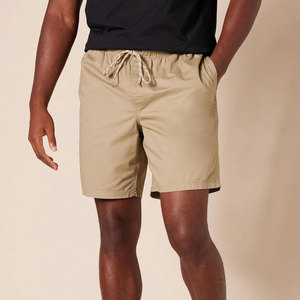 Short en coton de conception personnalisée nouveau style Short de couleur unie pour hommes Short d'été respirant avec logo personnalisé quantité minimale de commande bas - Product Image 6