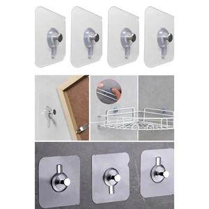 10 pz Ultra forte ventosa appendiabiti per telaio senza vite per unghie gancio adesivo per scaffale appendiabiti