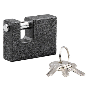 Lucchetto Monoblock nero per SteckerBox Maxi incluso 3 chiavi - Product Image 1
