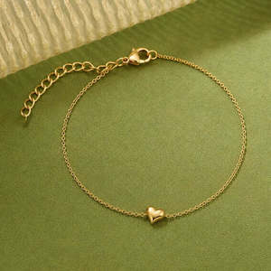 NOVAMART Fine Hallmark <b>Silver</b> Little Heart Gold-Plated Fashion <b>Charm</b> <b>Bracelet</b> Wholesale Export - Product Image 2