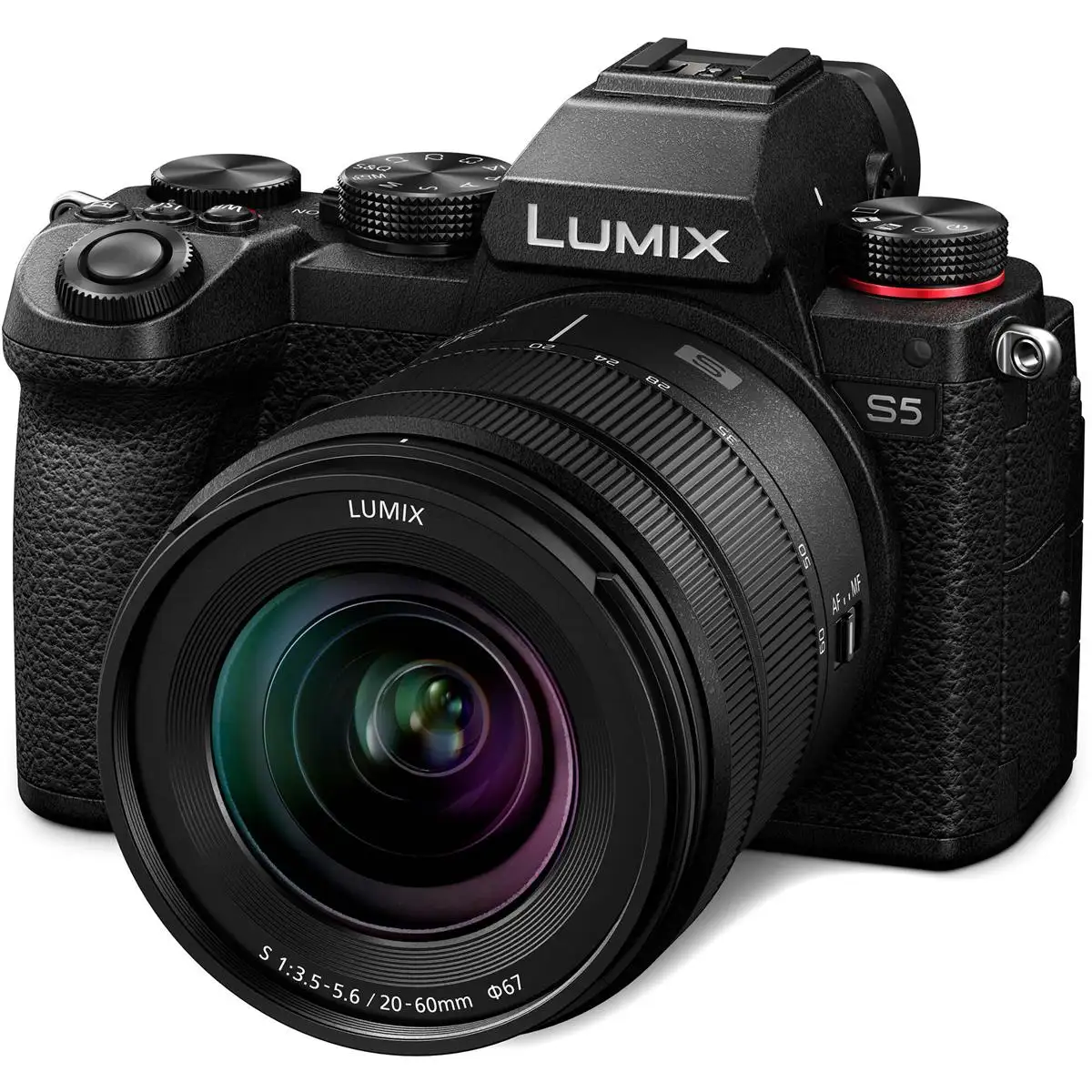 P.anasonic Lumix DC-S5 Mirrorless Camera, Lumix S 20-60mm f/3.5-5.6 L-Mount Lens