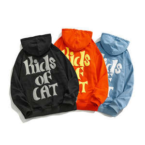 เสื้อฮู้ดดี้ผู้ชาย หนัก 400GSM ผ้าฝ้าย 100% ซับในอย่างดี ทรงโอเวอร์ไซส์ ระบายอากาศได้ดี เป็นมิตรกับสิ่งแวดล้อม แบบสั่งทำพิเศษ สำหรับฤดูใบไม้ร่วง - Product Image 1