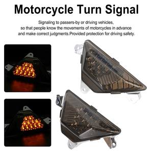 Feu de clignotant avant LED pour <span class=keywords><strong>KAWASAKI</strong></span> <span class=keywords><strong>NINJA</strong></span> 250 300 400 650 <span class=keywords><strong>1000</strong></span> ZX6R Fumée - Product Image 2