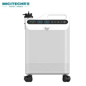 جهاز مكثف للأوكسجين محمول سعة 5 لتر من MICiTECH 510k من الفئة الثانية بتصميم نقاء أكسجين عالي الجودة للاستخدام الطبي مع قائمة أسعار