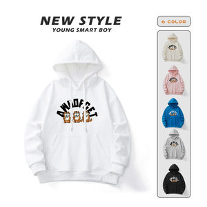 2023 Otoño Invierno sudaderas con capucha para hombre personalizado Casual Tigre estampado gráfico juvenil estilo universitario 100% algodón polar Y2k jerséis sueltos - Product Image 2