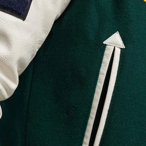Fabricant de vêtements de ville neufs avec logo personnalisé veste universitaire Letterman de baseball brodée en laine et chenille pour hommes - Product Image 3