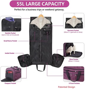 Bolsa de lona de viaje con correa ajustable Bolsa de lona deportiva en blanco Bolsa de gimnasio - Product Image 2