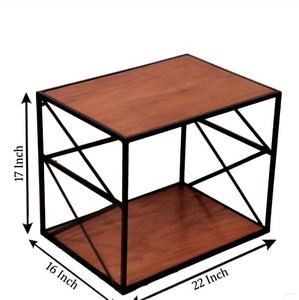 <b>Kitchen</b> Storage Desktop Iron Metal <b>Rack</b> Black Multifunction Standing Double Tier Dish <b>Rack</b> - Product Image 2