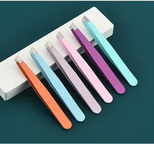 Applicateur de cils Marque privée Paillettes Faux Cils Pince à épiler Or Rose Applicateur de cils avec emballage personnalisé - Product Image 2