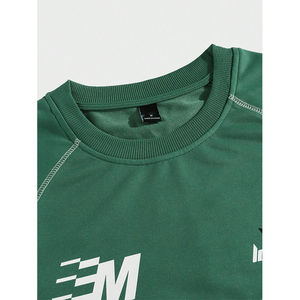 Sudadera con Capucha de Alta Calidad con Estampado de Letras, Bloques de Color, Hombros Caídos, Corte Ajustado, Informal y Holgada para Hombre - Product Image 3