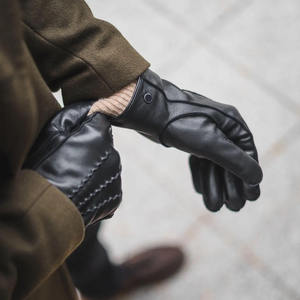 Guantes de trabajo de cuero con aislamiento de invierno para hombre, guantes cálidos térmicos transpirables resistentes al desgarro, guantes de seguridad para conductor para clima frío - Product Image 6