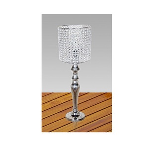 hot sale decorative crystal beats tower <b>silver</b> chrome plating hand made for home decor bed side decoration - Product Image 5