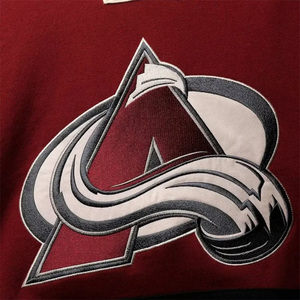 Maillot à capuche de hockey sur glace pour hommes avec logos brodés, couleurs sublimées et panneaux contrastés - Product Image 4