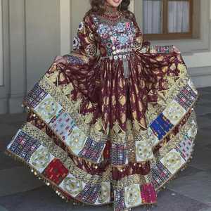 Robes afghanes sur mesure, dernières tendances, pour femmes, style tribal kuchi, robes vintage, style indien banjara, robe Anarkali pour filles - Product Image 3