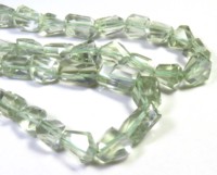 Ametyste Verte Naturelle 7-12mm, Pépites Roulées, Fil de 16 pouces, Coupe Facettée, Qualité Supérieure, Effet de Couleur, 160 Carats, Encerée/Huileée