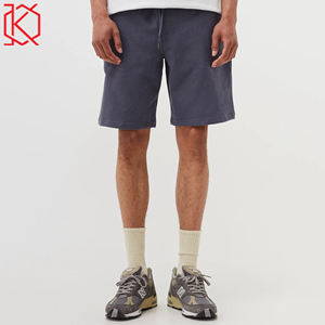 Short de survêtement décontracté pour homme Streetwear en coton délavé à l'acide en coton éponge française bouffée tissu de toile imprimé solide - Product Image 2
