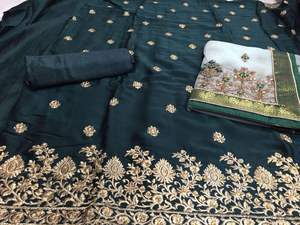 ชุดซอลวาร์กอายผ้าไหม rangoli และชุดเย็บปักหินหลายแบบ Dupatta 2024ใหม่ล่าสุด - Product Image 5