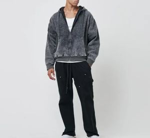 เสื้อฮู้ดสวมหัวผ้าฟลีซแบบสวมหัวสำหรับผู้ชายแบบวินเทจแบบปกติพอดีตัวพร้อมกระเป๋าระบายอากาศได้ดีและแห้งเร็วสำหรับฤดูหนาว - Product Image 4
