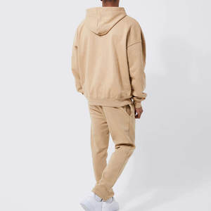 Conjunto Deportivo Unisex de Primera Calidad, Ropa Deportiva Urbana 100% Algodón, Logotipo Personalizado, Lavado Ácido, con Capucha, para Correr, Trotar al Aire Libre - Product Image 3